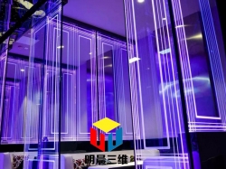 激光内雕玻璃的应用于商业场所